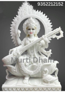 Marble Sarshwati Murti