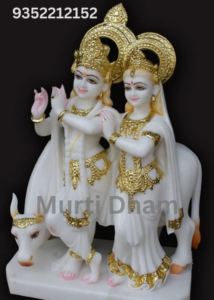 Marble Jugal Radha Krishna Murti