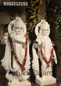 Marble Radha Krishna Murti